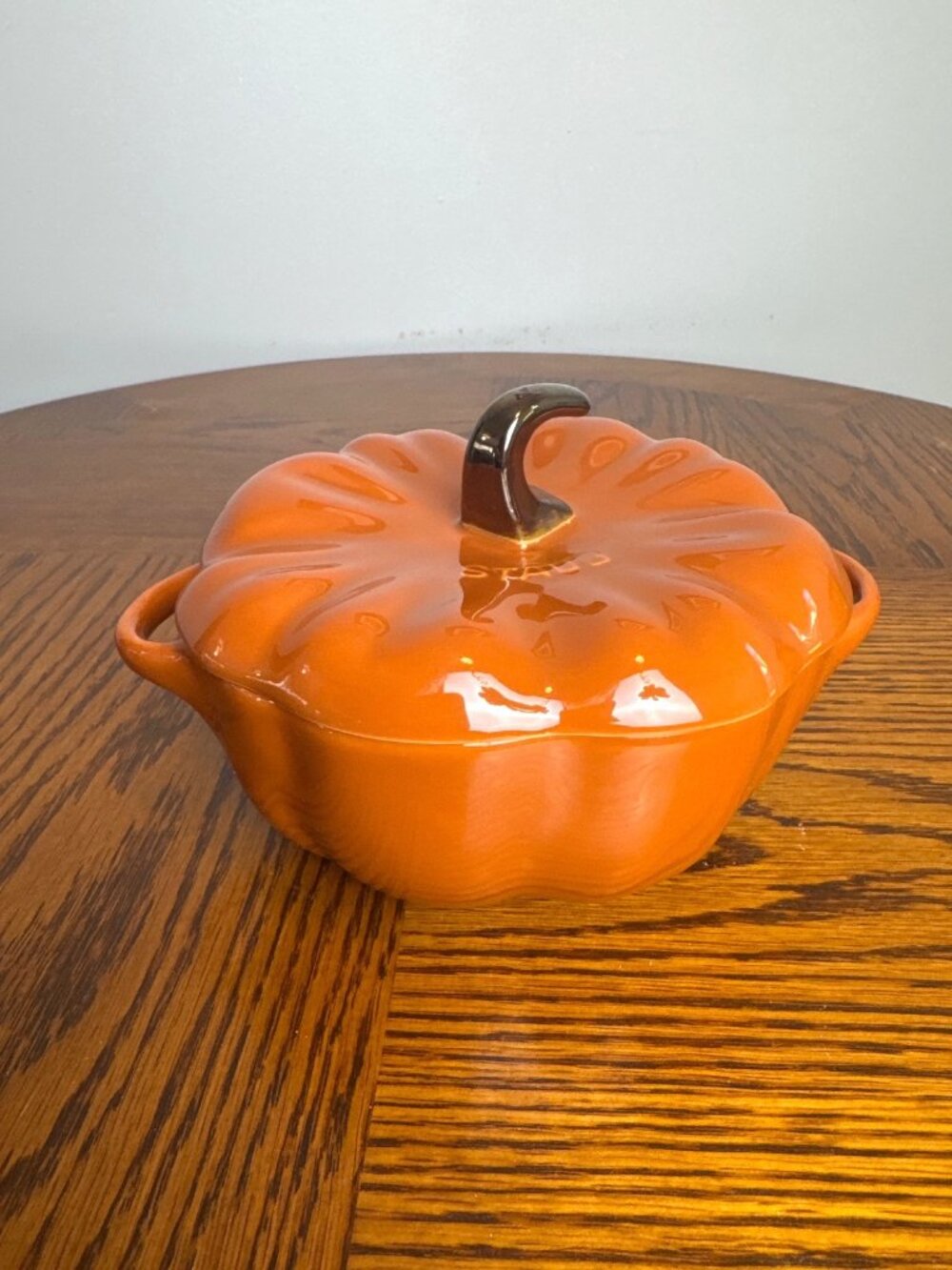 Staub Ceramic Orange Pumpkin Cocotte 24 oz. Capacity